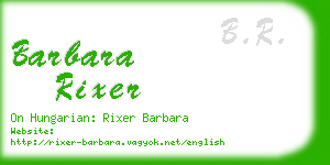 barbara rixer business card